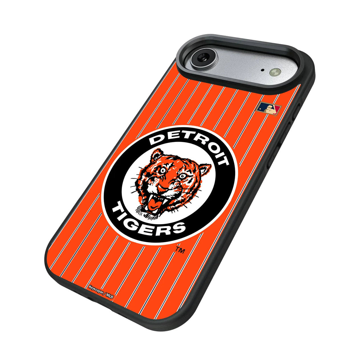 Detroit Tigers 1961-1963 - Cooperstown Collection Pinstripe iPhone Bump Phone Case for Apple iPhone - Isometric View#Device_iPhone Air