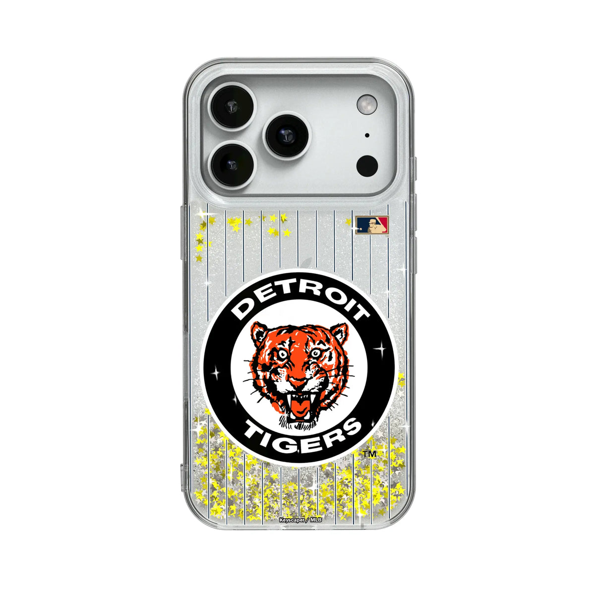 Detroit Tigers 1961-1963 - Cooperstown Collection Pinstripe Glitter Phone Case for Apple iPhone