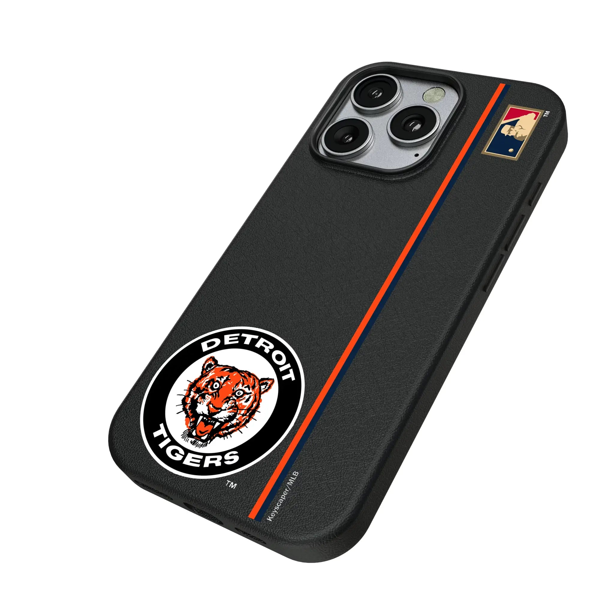 Detroit Tigers 1961-1963 - Cooperstown Collection Sidebar iPhone MagSafe Compatible Phone Case for Apple iPhone - Isometric View