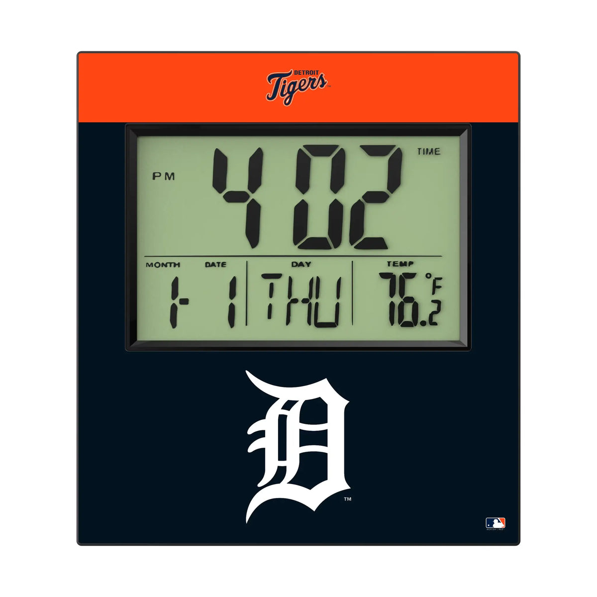 Detroit Tigers Color Block Wall Clock
