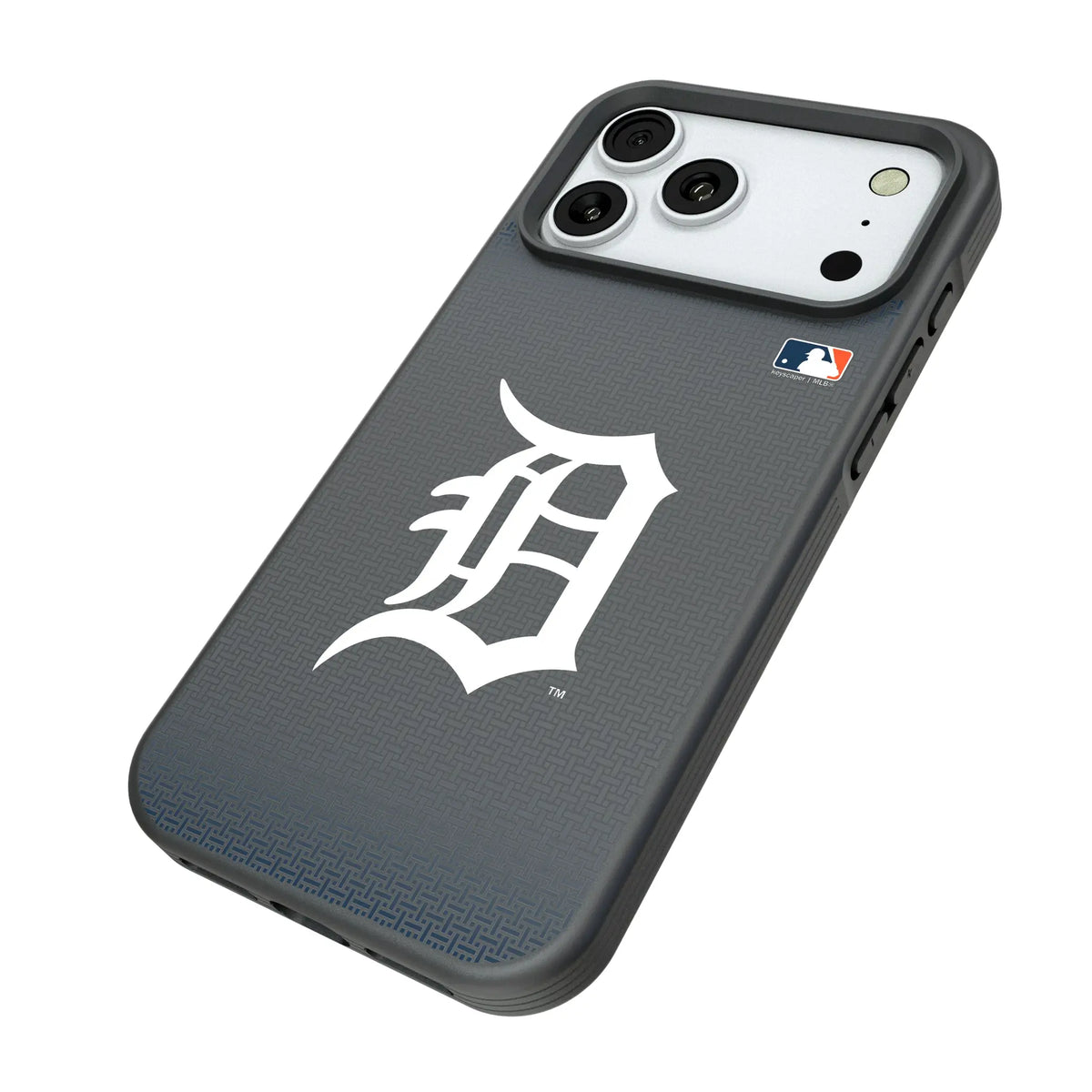 Detroit Tigers Linen iPhone Bump Phone Case for Apple iPhone - Isometric View#Device_iPhone 18 Pro Max