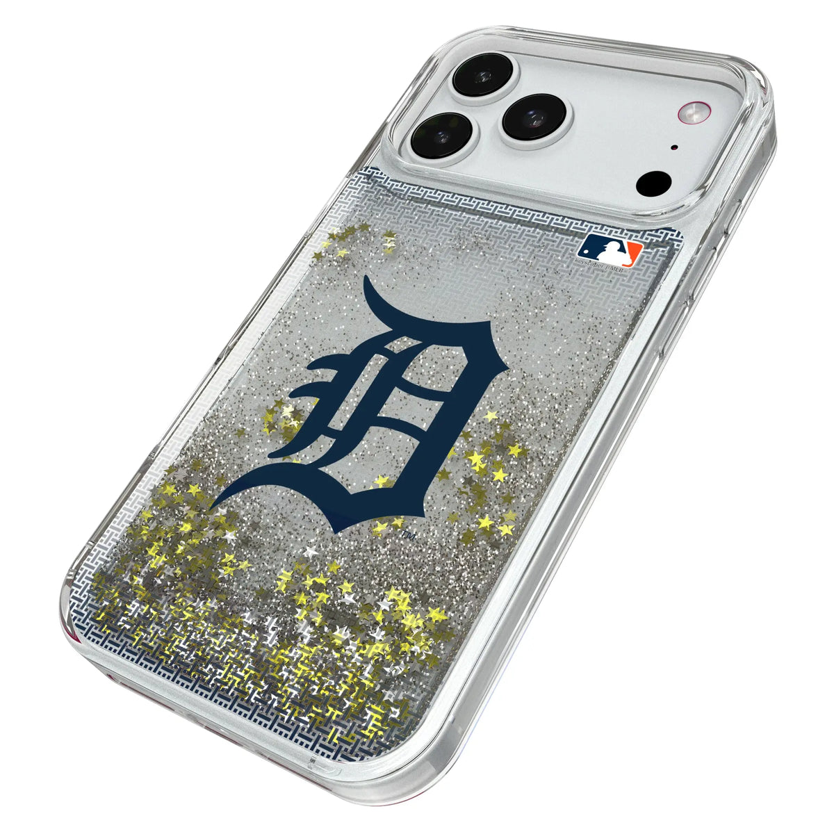 Detroit Tigers Linen iPhone Glitter Phone Case for Apple iPhone - Isometric View#Device_iPhone 18 Pro Max