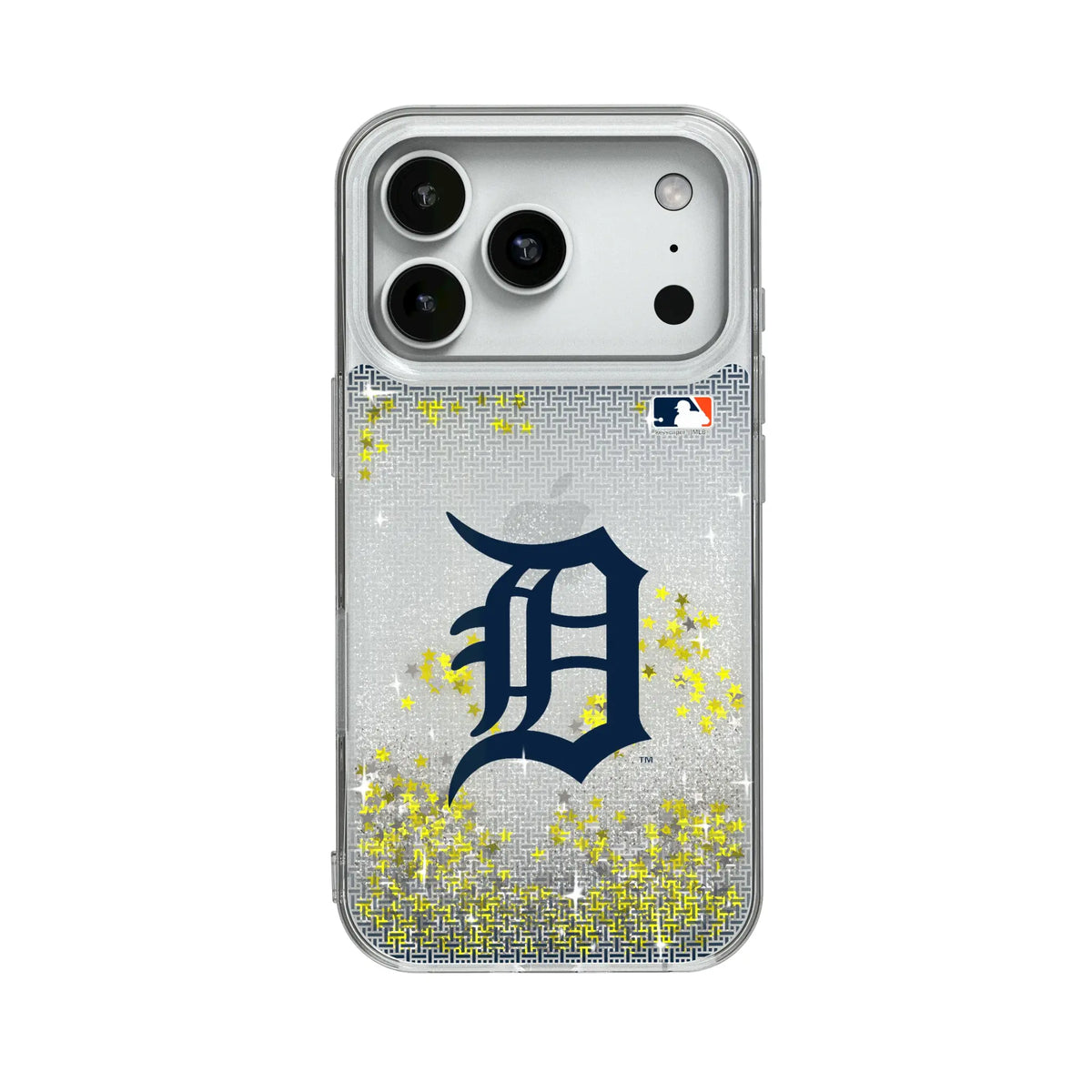 Detroit Tigers Linen Glitter Phone Case for Apple iPhone