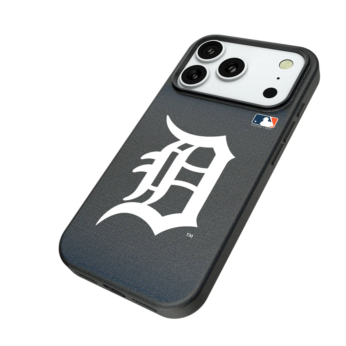 Detroit Tigers Linen iPhone MagSafe Compatible Phone Case for Apple iPhone - Isometric View#Device_iPhone 18 Pro