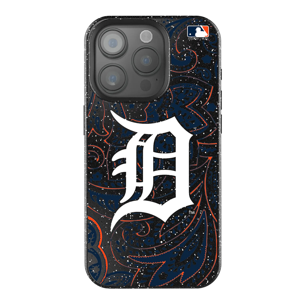 Detroit Tigers Paisley iPhone Bling Phone Case for Apple iPhone