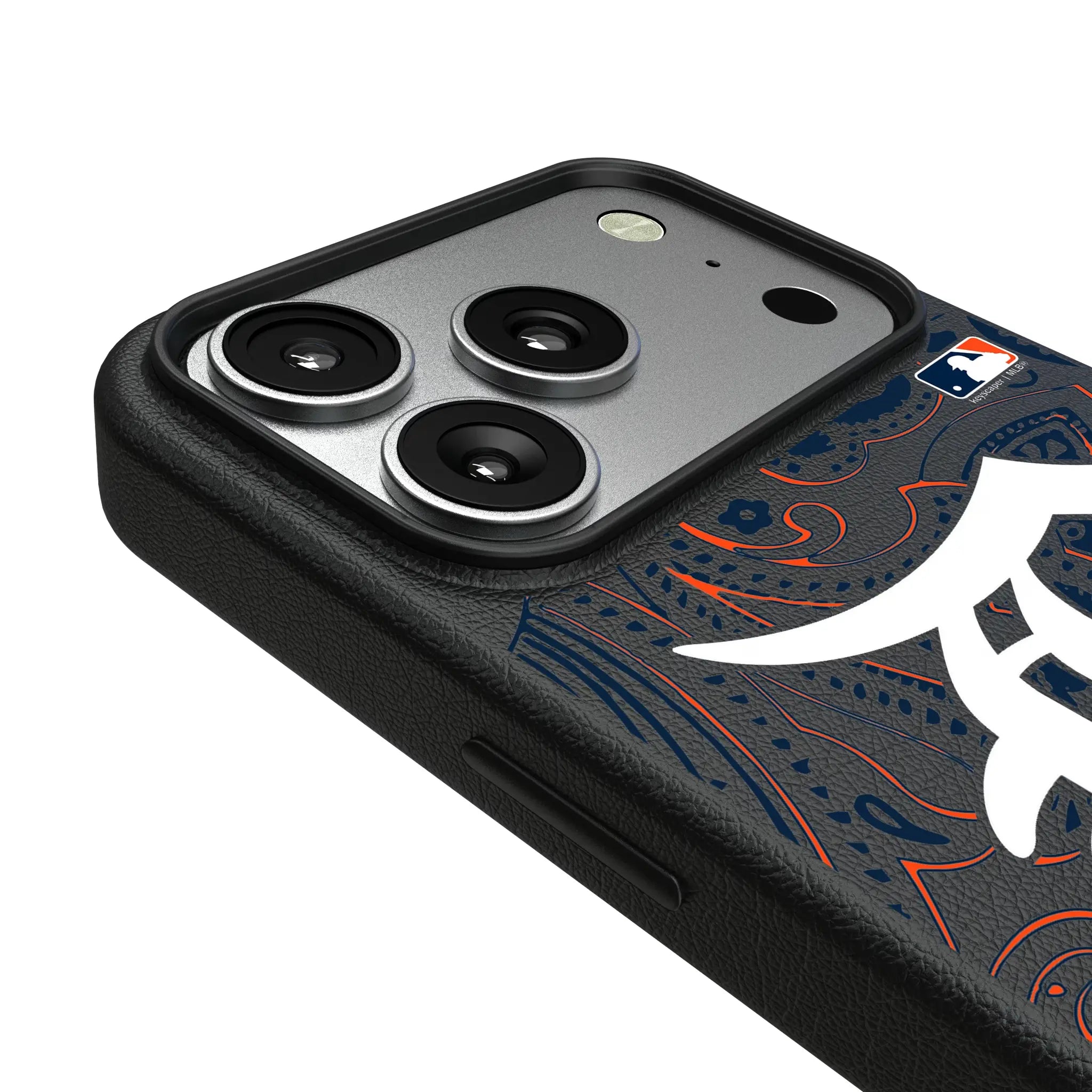 Detroit Tigers Paisley iPhone MagSafe Compatible Phone Case for Apple iPhone - Detail#Device_iPhone 17 Pro