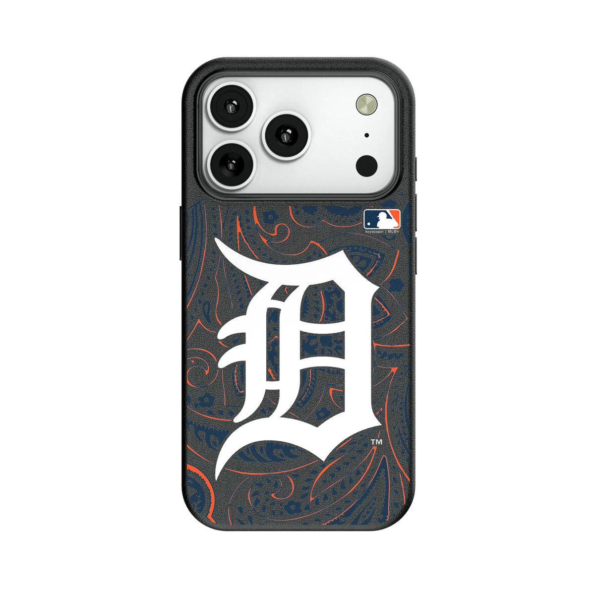Detroit Tigers Paisley MagSafe Compatible Phone Case for Apple iPhone