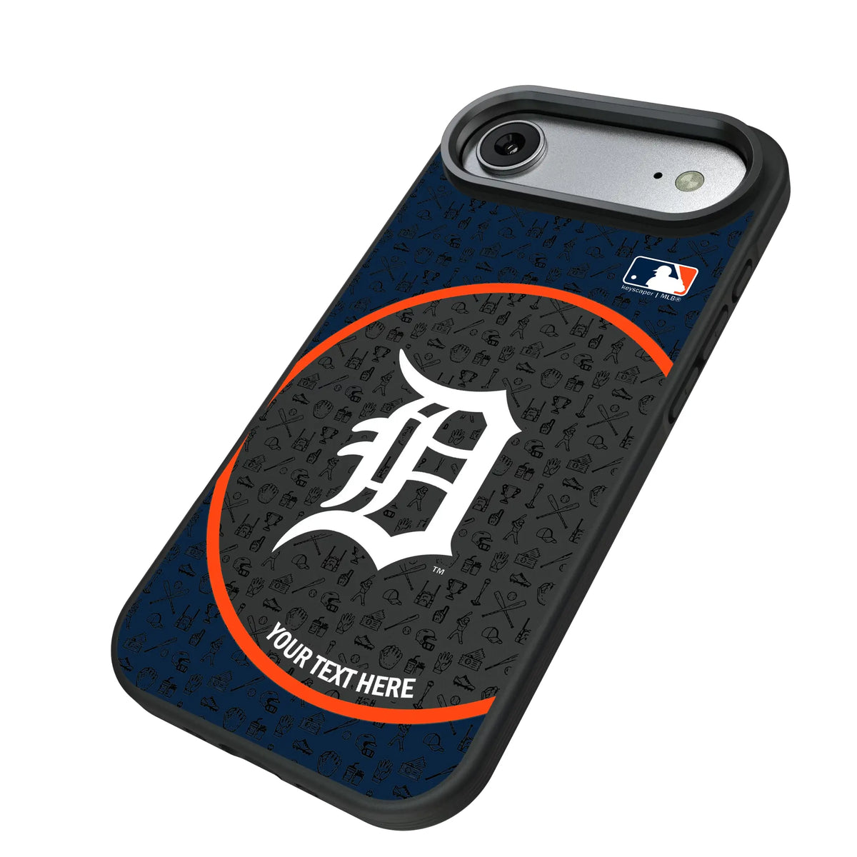 Detroit Tigers Personalized Circle iPhone Bump Phone Case for Apple iPhone - Isometric View#Device_iPhone Air