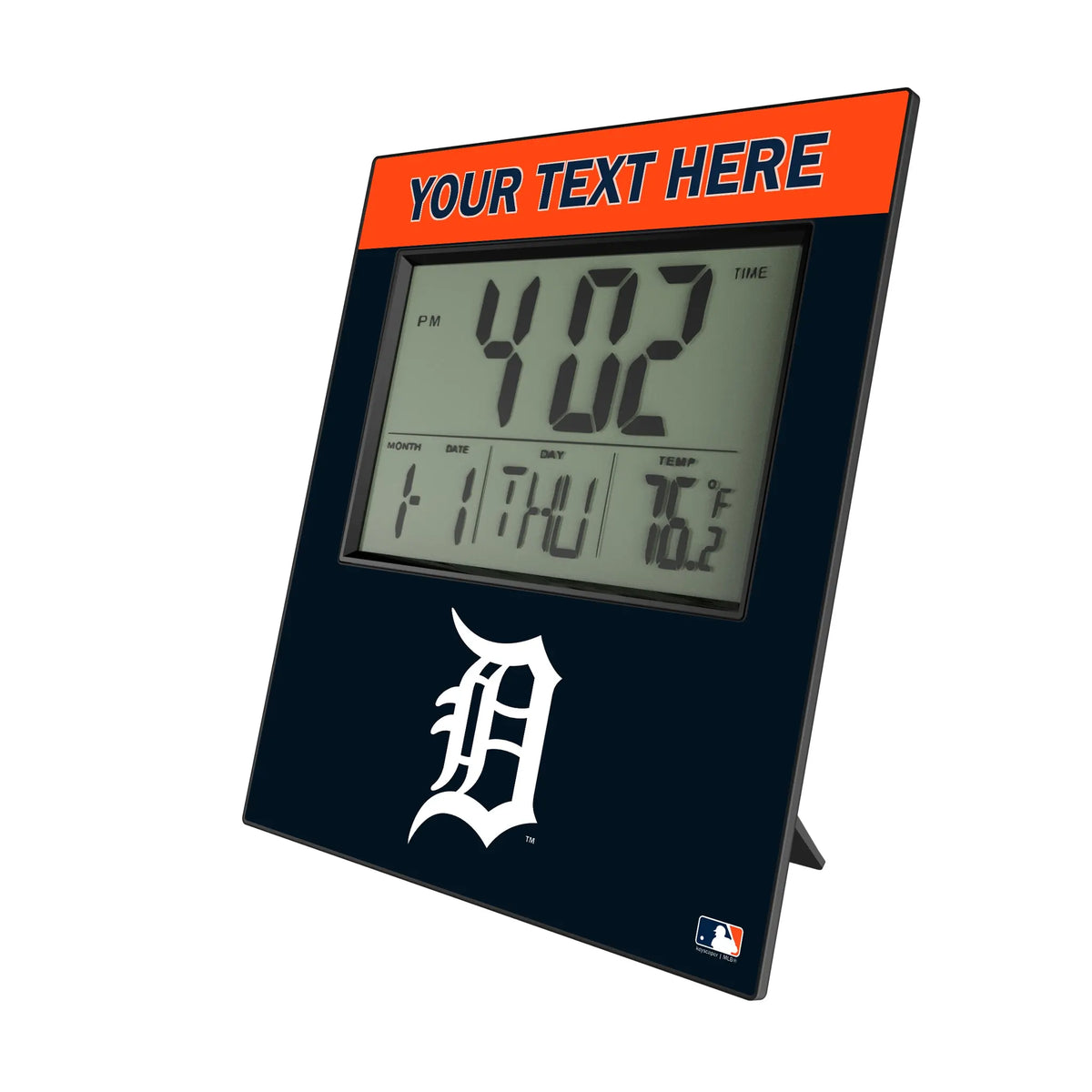 Detroit Tigers Personalized Color Block Wall Clock