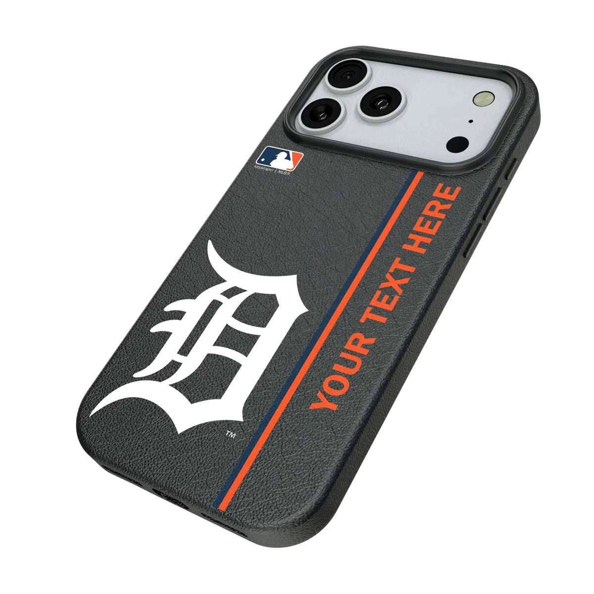 Detroit Tigers Personalized Sidebard iPhone MagSafe Compatible Phone Case for Apple iPhone - Isometric View#Device_iPhone 18 Pro Max