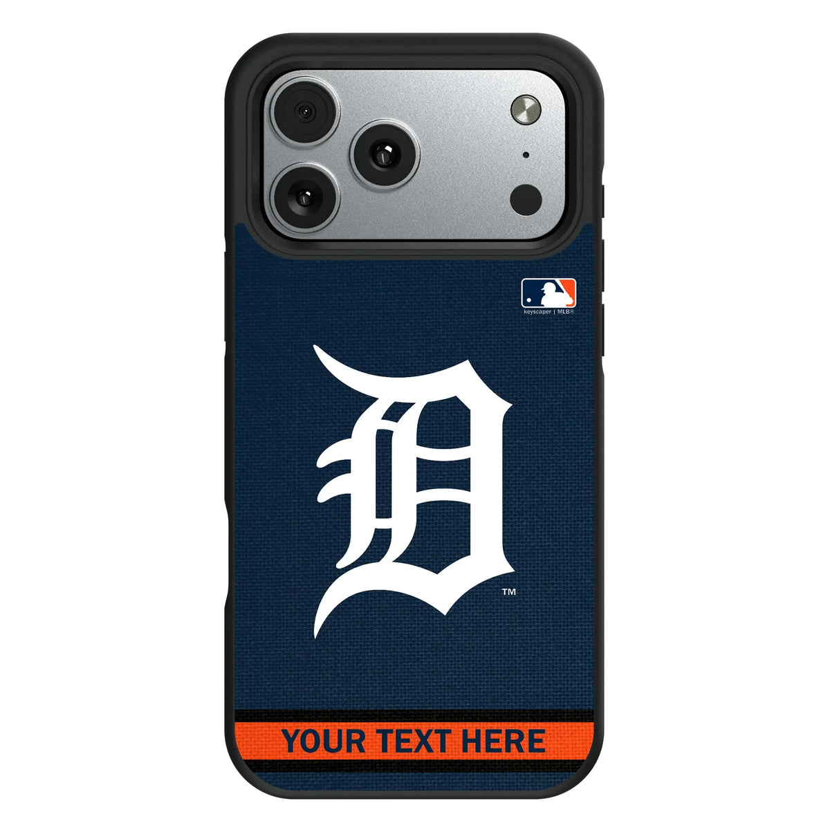 Detroit Tigers Personalized Stripe iPhone Bump Phone Case for Apple iPhone#Device_iPhone 17 Pro Max