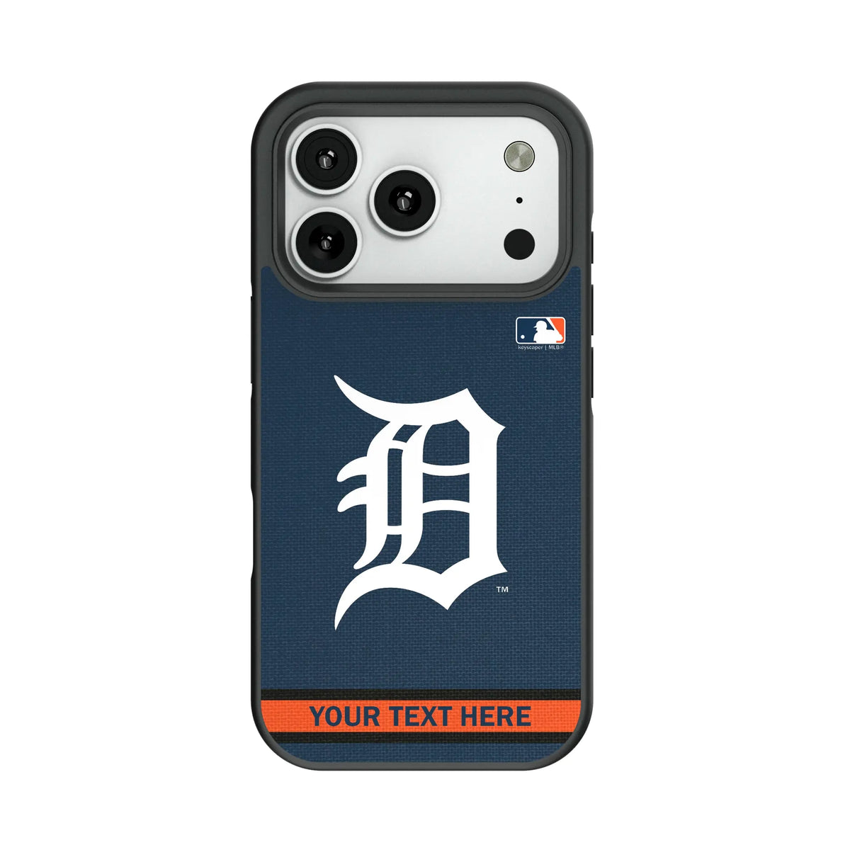 Detroit Tigers Personalized Stripe Bump Phone Case for Apple iPhone