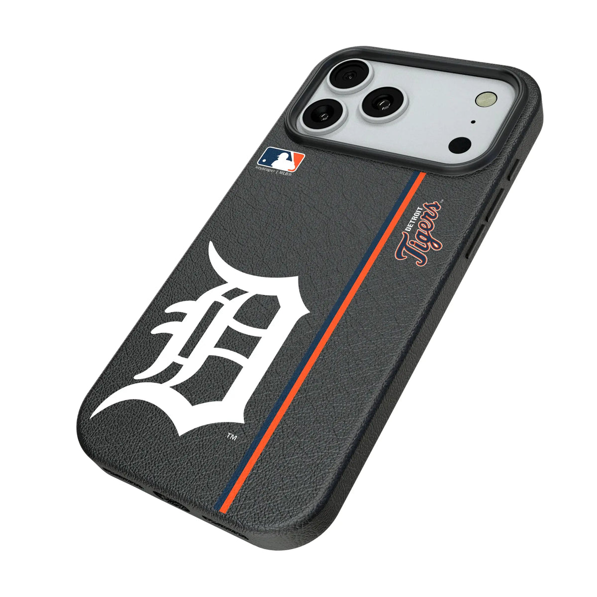 Detroit Tigers Sidebar iPhone MagSafe Compatible Phone Case for Apple iPhone - Isometric View#Device_iPhone 18 Pro Max