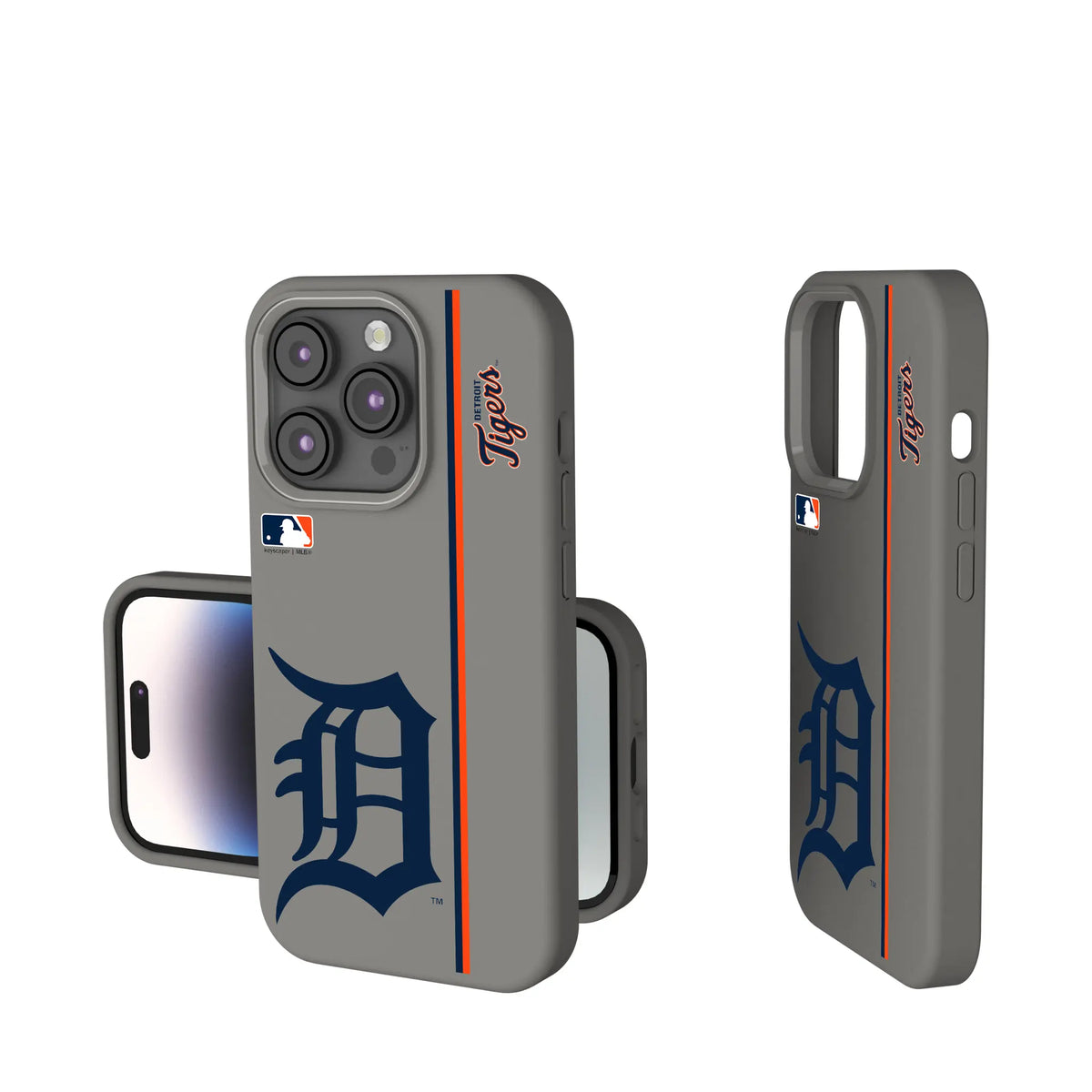 Detroit Tigers Sidebar iPhone Soft Touch Phone Case for Apple iPhone