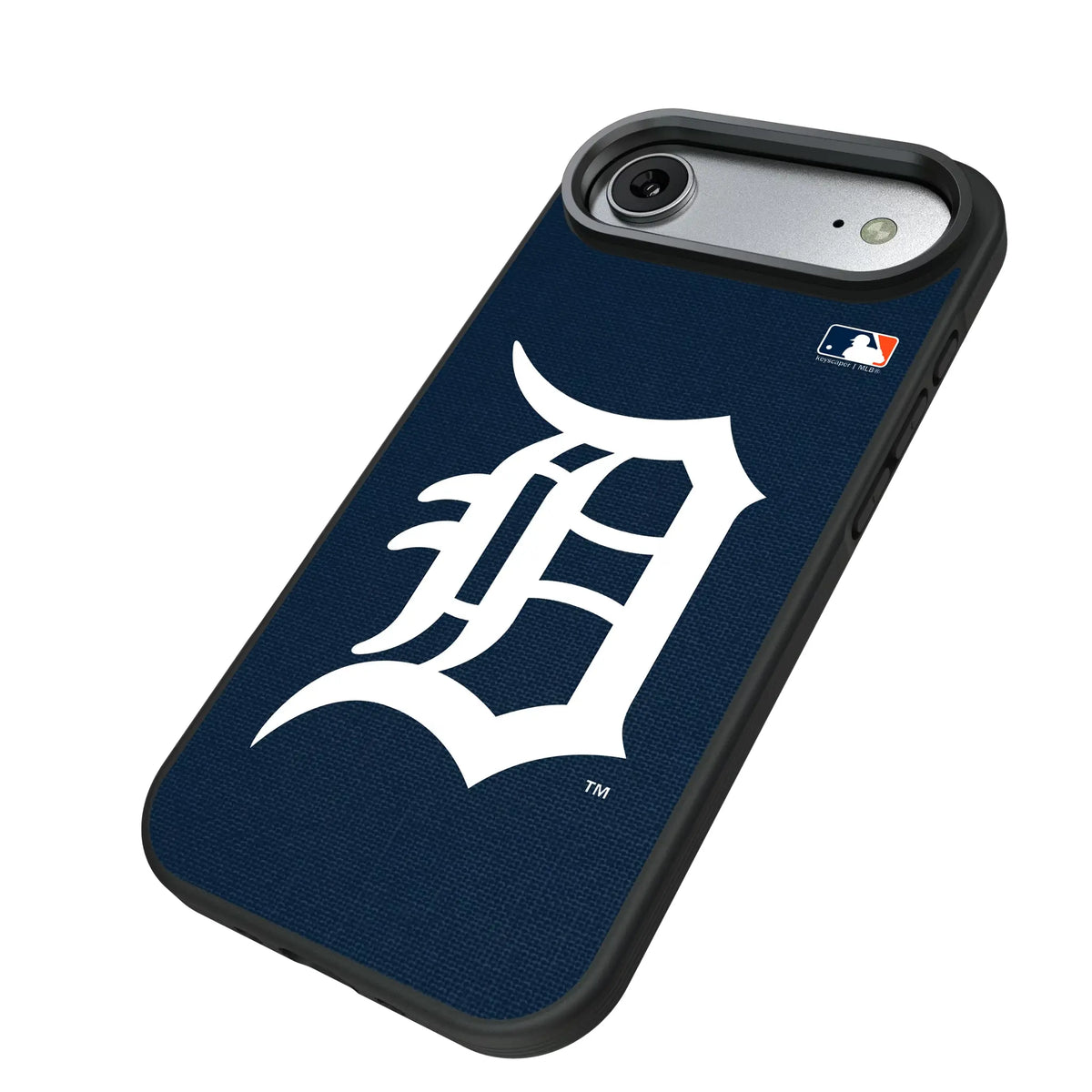 Detroit Tigers Solid iPhone Bump Phone Case for Apple iPhone - Isometric View#Device_iPhone Air
