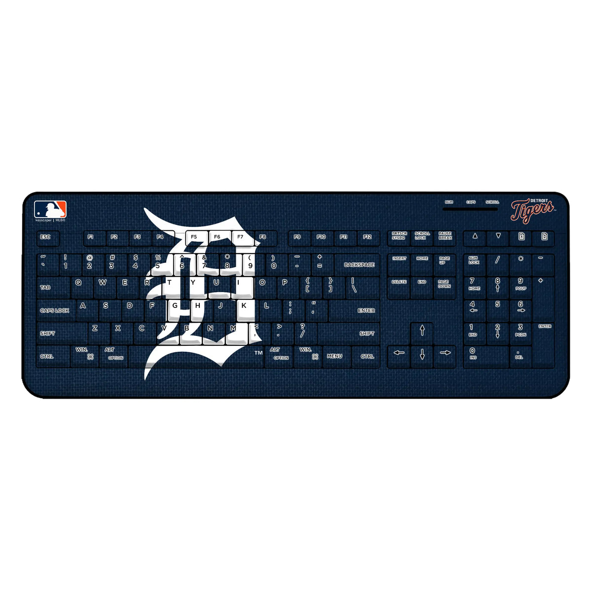 Detroit Tigers Solid Wireless USB Keyboard