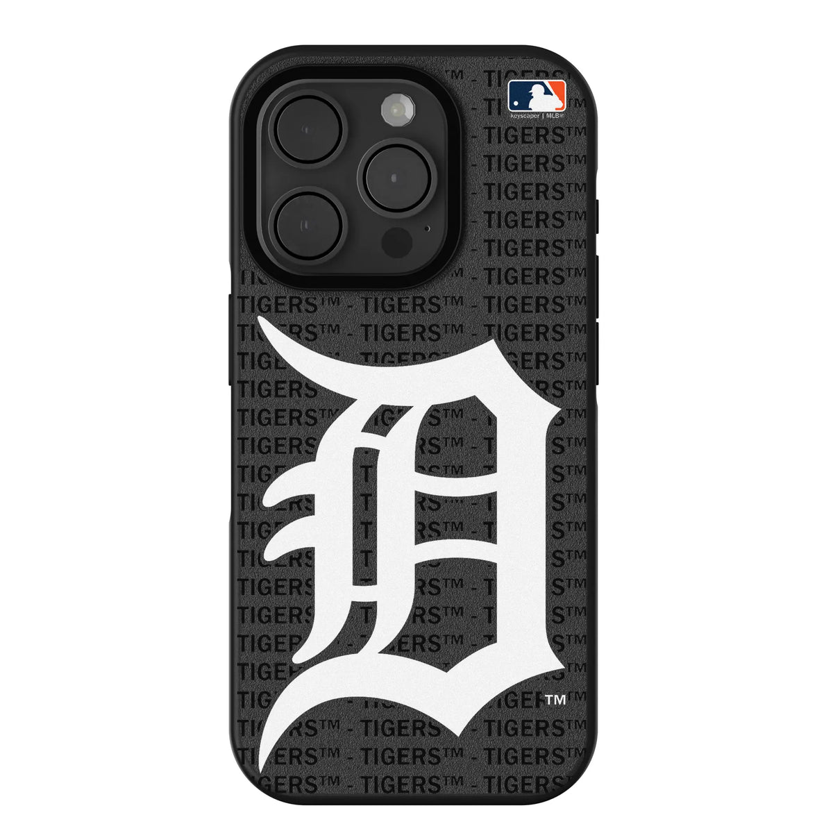 Detroit Tigers Text Backdrop iPhone Bump Phone Case for Apple iPhone