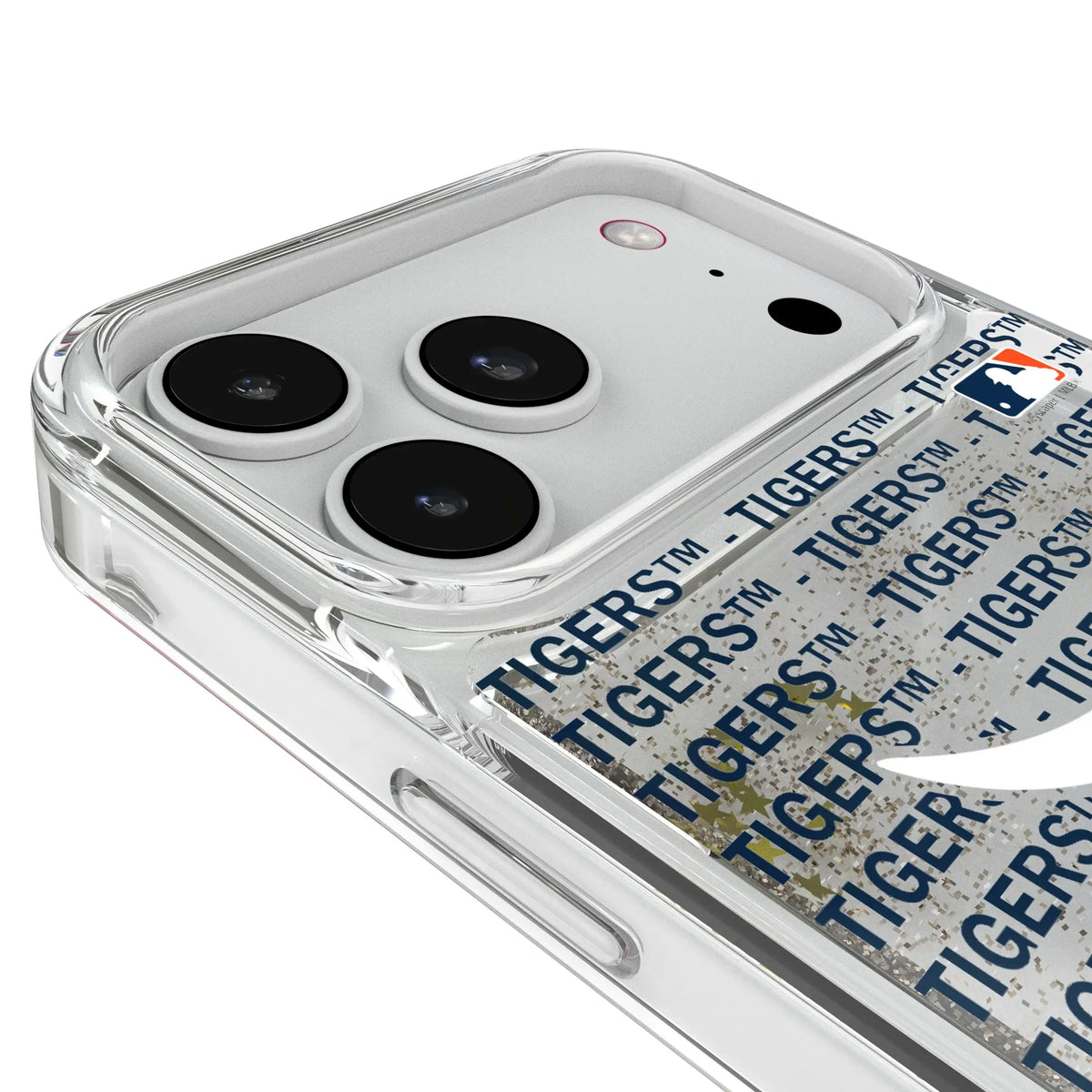 Detroit Tigers Text Backdrop iPhone Glitter Phone Case for Apple iPhone - Detail#Device_iPhone 18 Pro Max