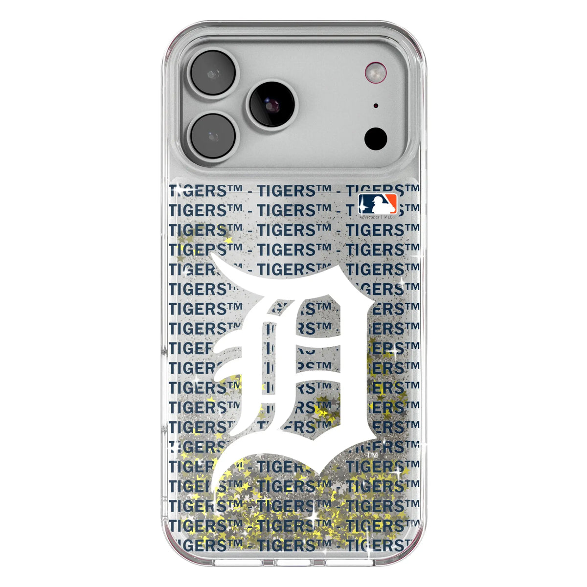 Detroit Tigers Text Backdrop Glitter Phone Case for Apple iPhone