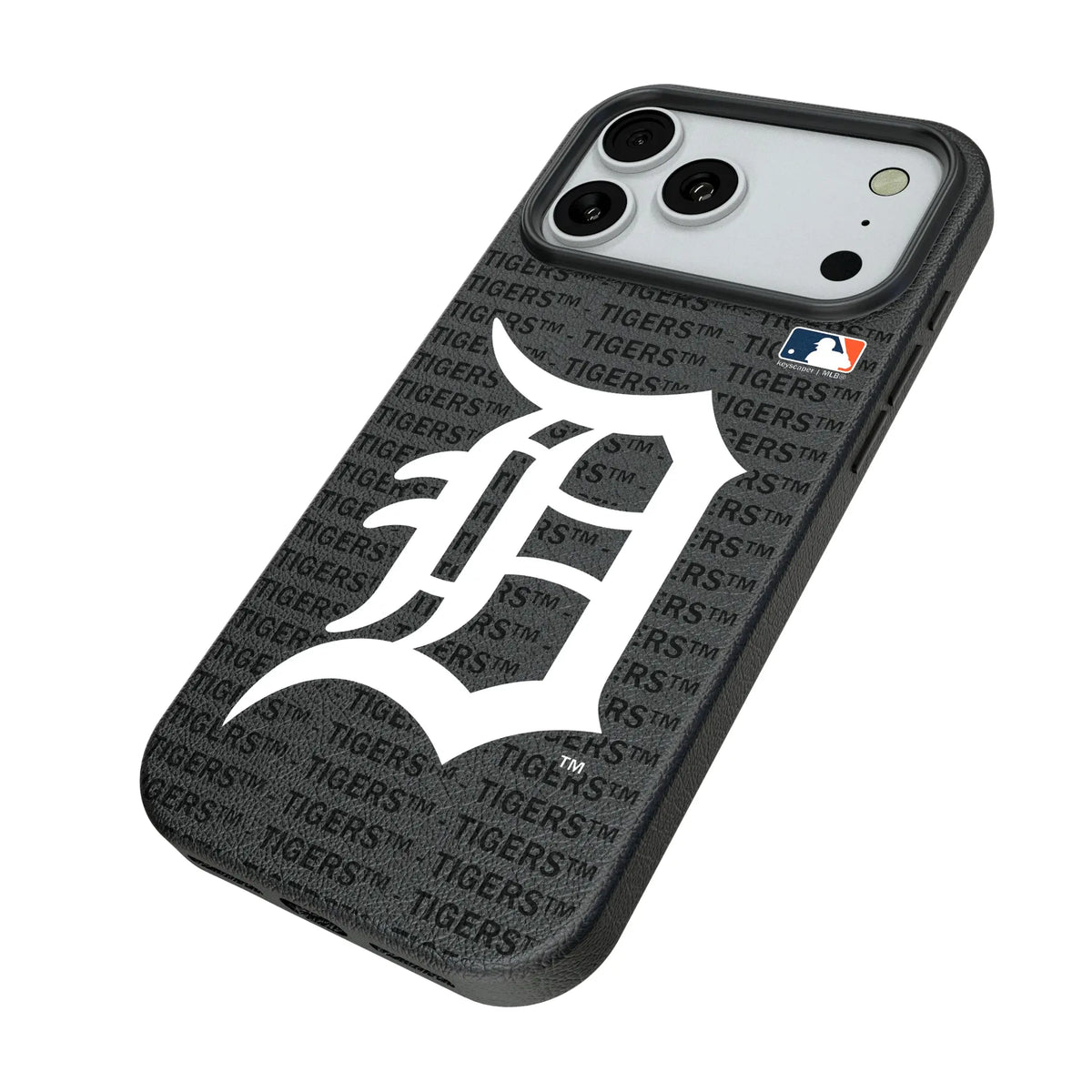 Detroit Tigers Text Backdrop iPhone MagSafe Compatible Phone Case for Apple iPhone - Isometric View#Device_iPhone 18 Pro Max