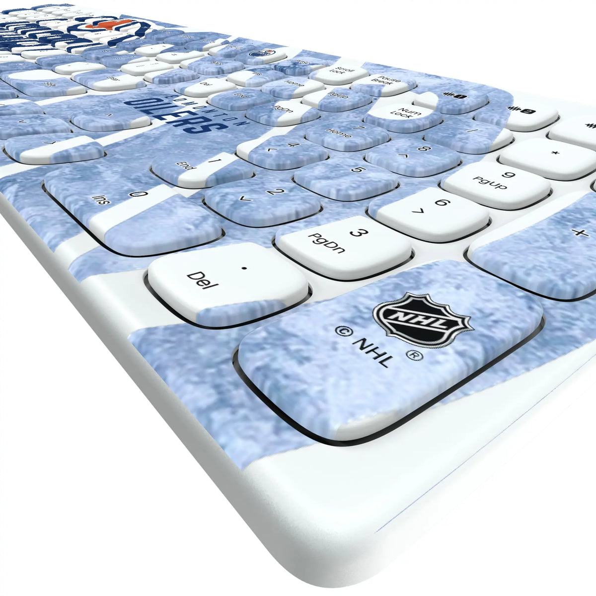 Edmonton Oilers Ice Tilt KKB605 Curved Wireless Keyboard - Detail