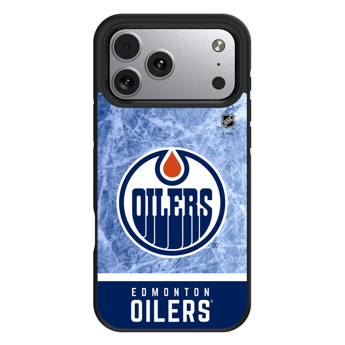 Edmonton Oilers Ice Wordmark iPhone Bump Phone Case for Apple iPhone#Device_iPhone 17 Pro Max