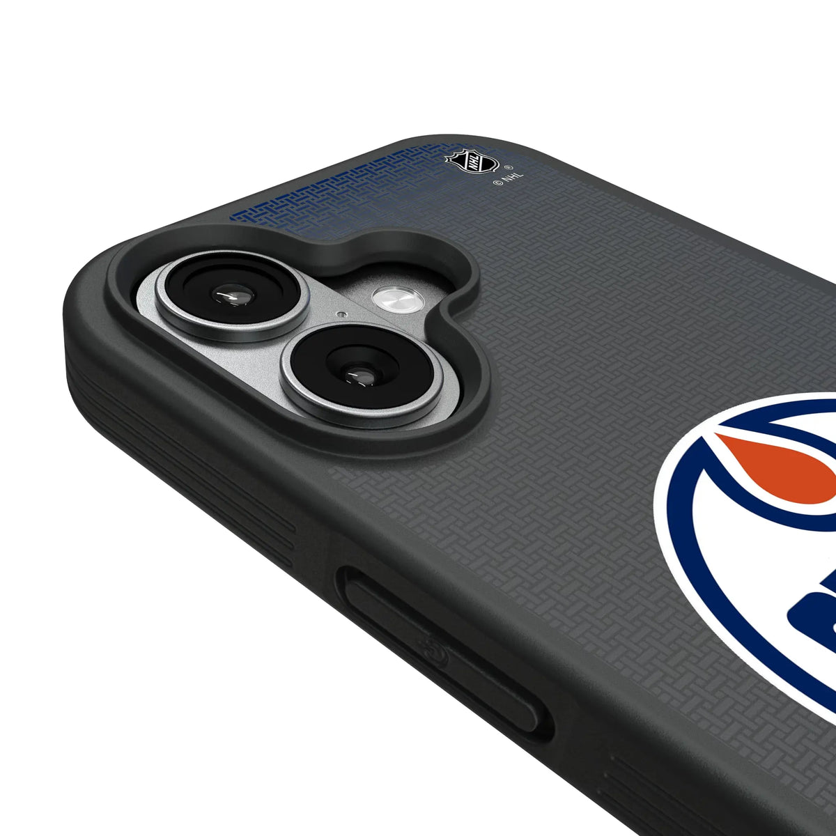 Edmonton Oilers Linen iPhone Bump Phone Case for Apple iPhone - Detail#Device_iPhone 17