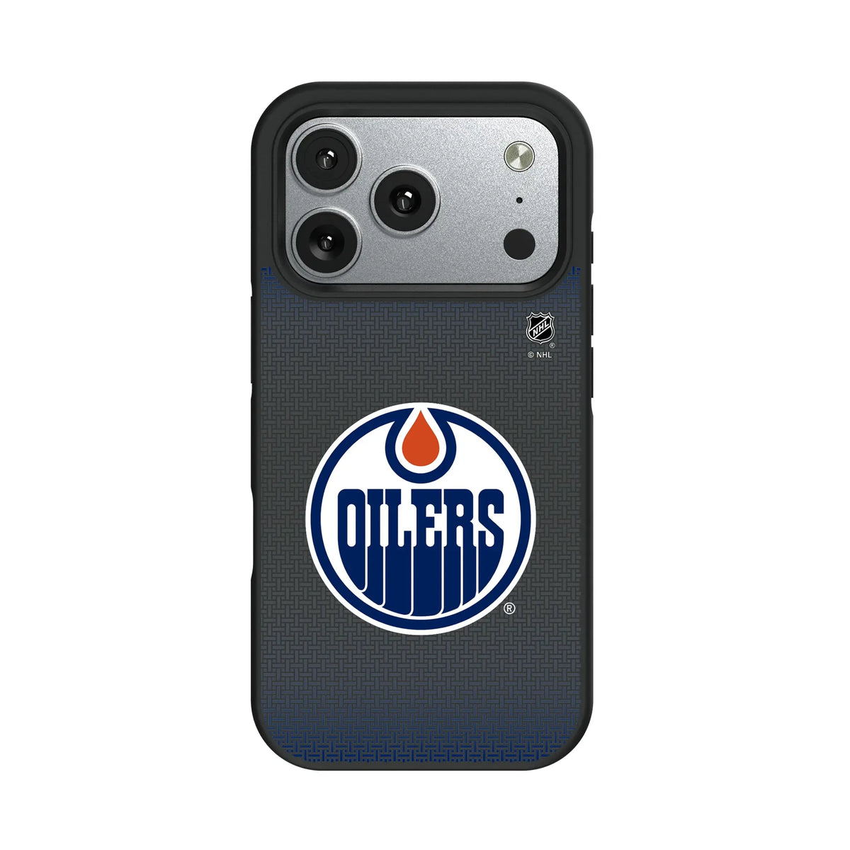 Edmonton Oilers Linen iPhone Bump Phone Case for Apple iPhone#Device_iPhone 17 Pro