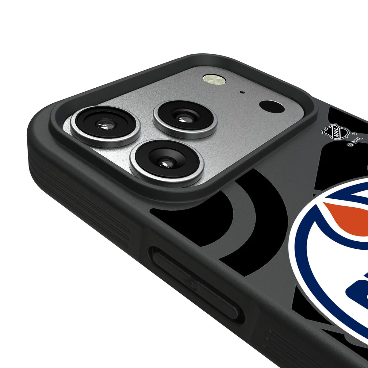 Edmonton Oilers Monocolor Tilt iPhone Bump Phone Case for Apple iPhone - Detail#Device_iPhone 17 Pro