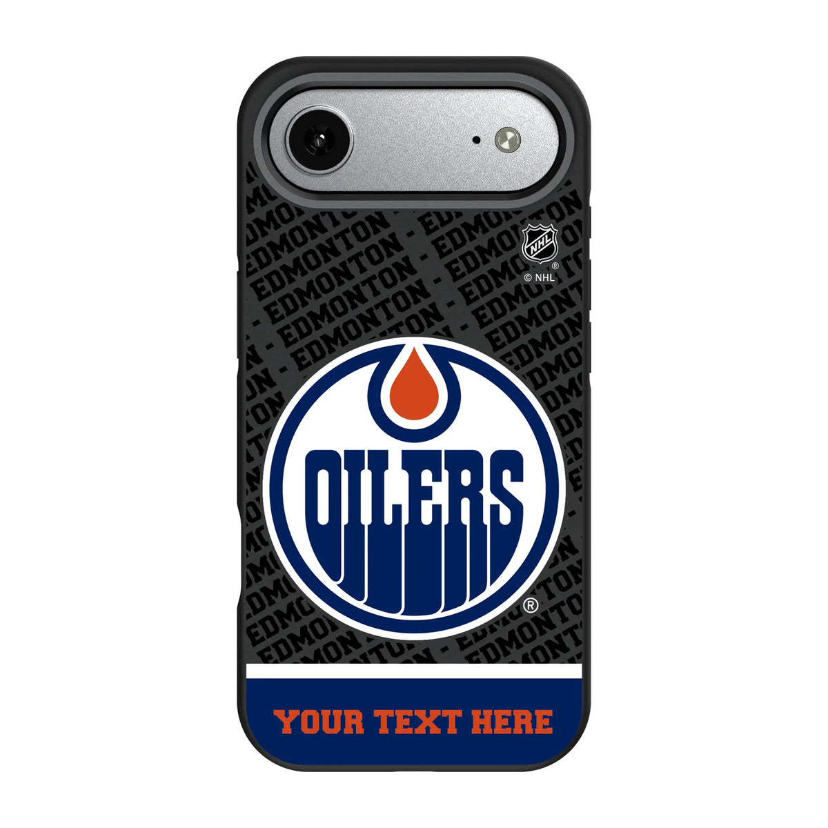 Edmonton Oilers Personalized EndZone Plus iPhone Bump Phone Case for Apple iPhone#Device_iPhone Air