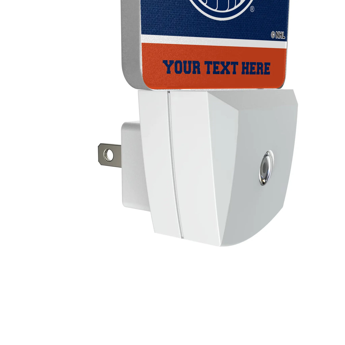 Edmonton Oilers Personalized Endzone Solid Night Light 2-Pack - Detail