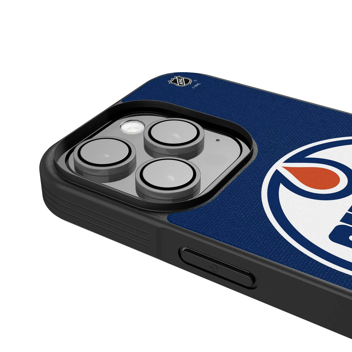 Edmonton Oilers Personalized Stripe iPhone Bump Phone Case for Apple iPhone - Detail