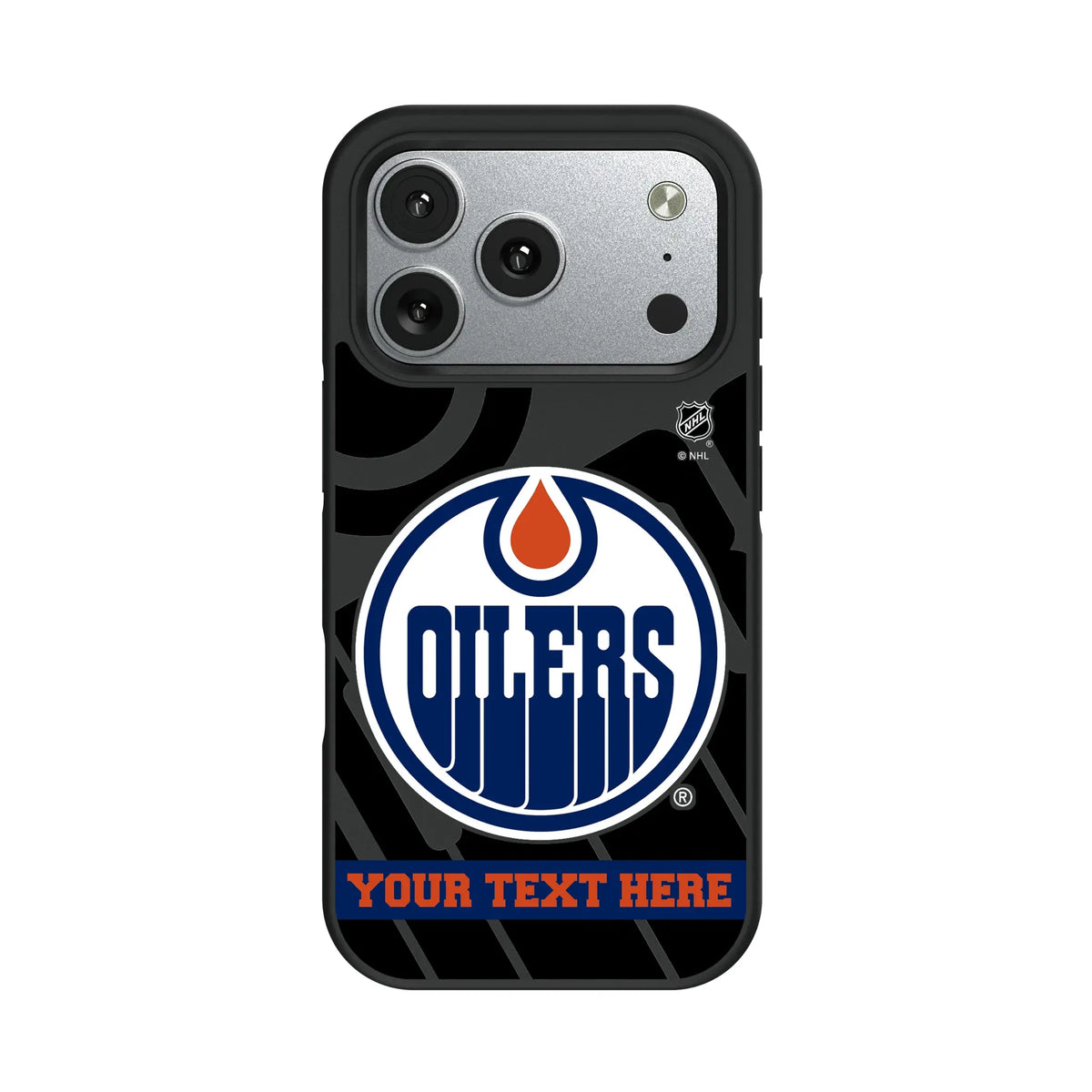 Edmonton Oilers Personalized Tilt iPhone Bump Phone Case for Apple iPhone#Device_iPhone 17 Pro