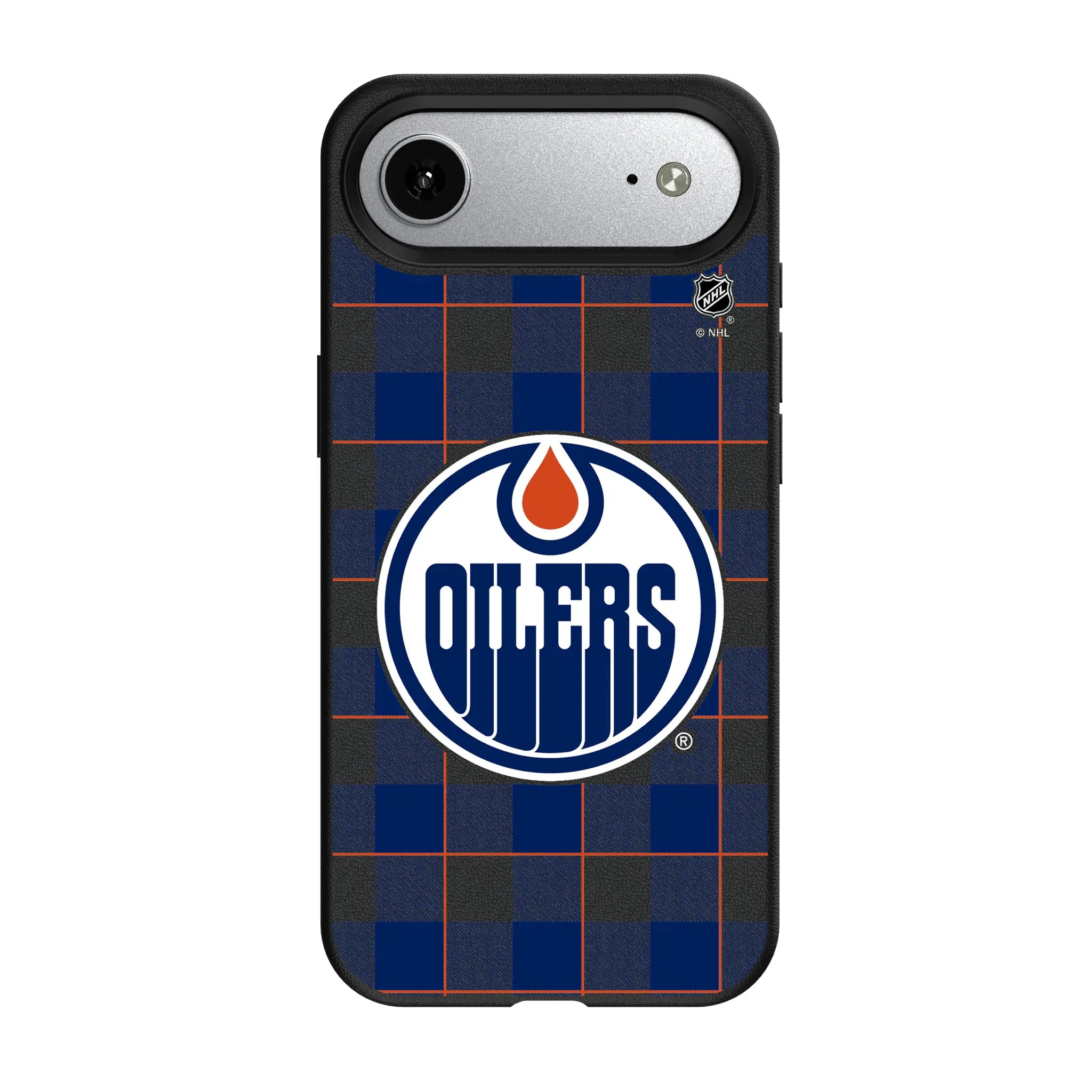 Edmonton Oilers Plaid iPhone MagSafe Compatible Phone Case for Apple iPhone#Device_iPhone Air