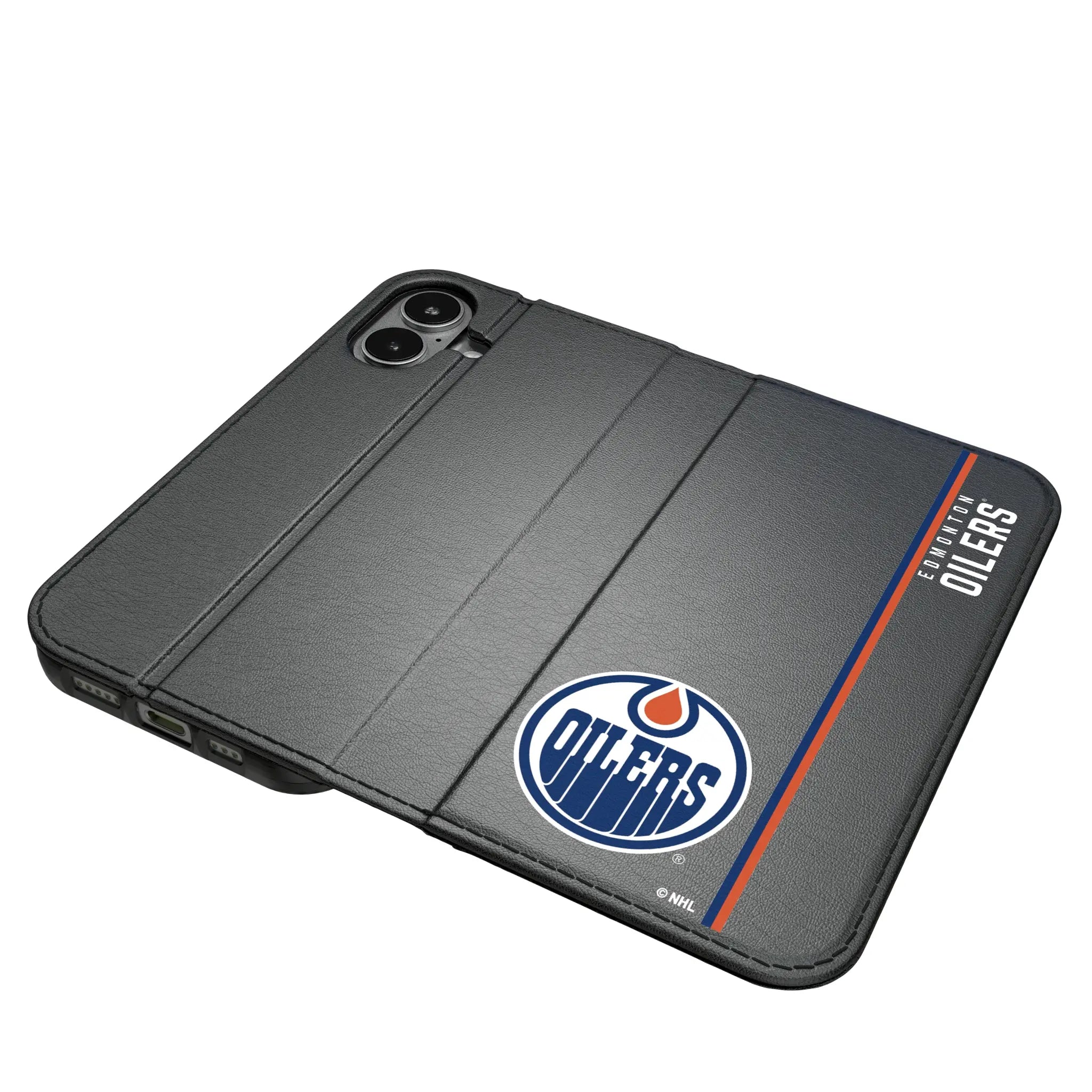 Edmonton Oilers Sidebar iPhone Folio Phone Case for Apple iPhone#Device_iPhone 17