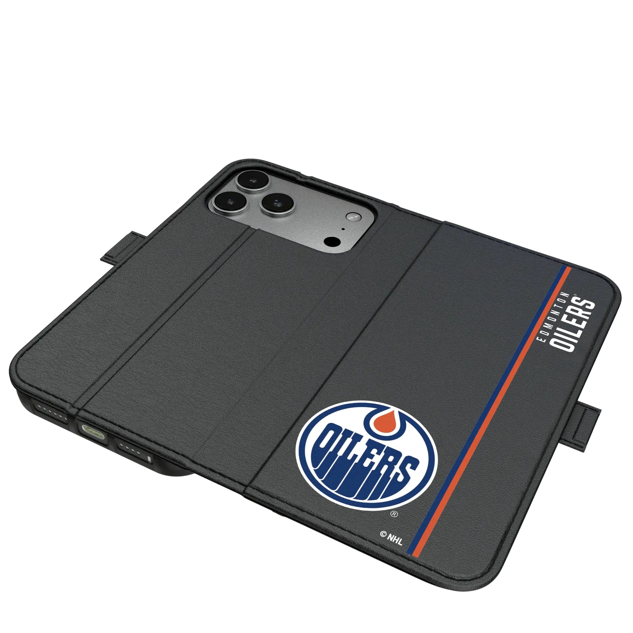 Edmonton Oilers Sidebar iPhone Folio Phone Case for Apple iPhone#Device_iPhone 17 Pro Max