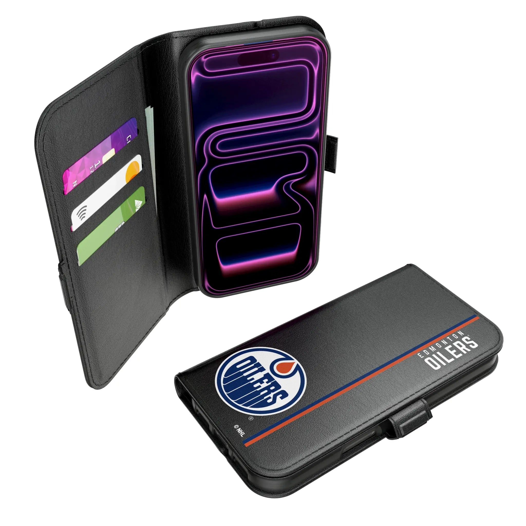 Edmonton Oilers Sidebar iPhone Folio Phone Case for Apple iPhone#Device_iPhone 17 Pro