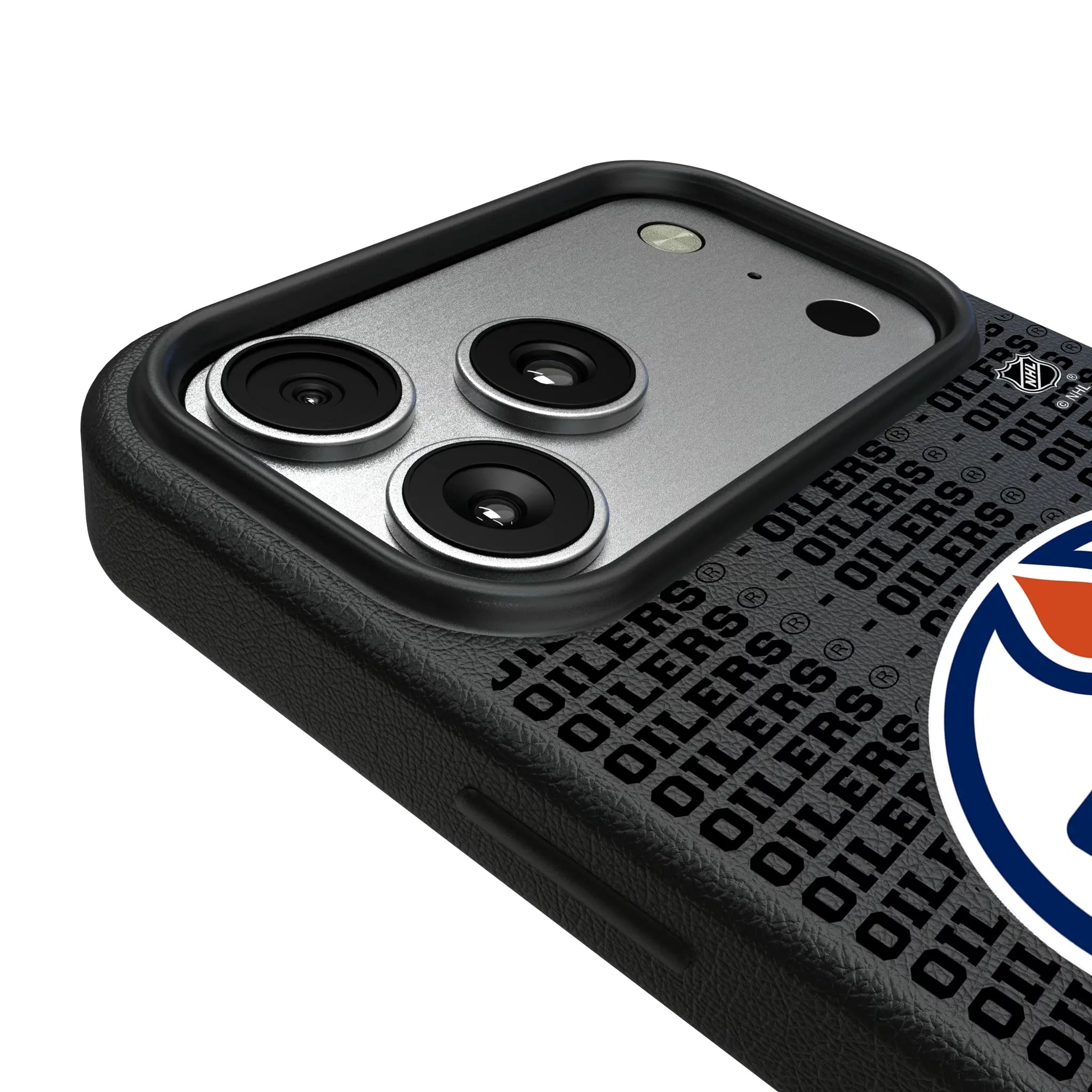 Edmonton Oilers Text Backdrop iPhone MagSafe Compatible Phone Case for Apple iPhone - Detail#Device_iPhone 17 Pro Max