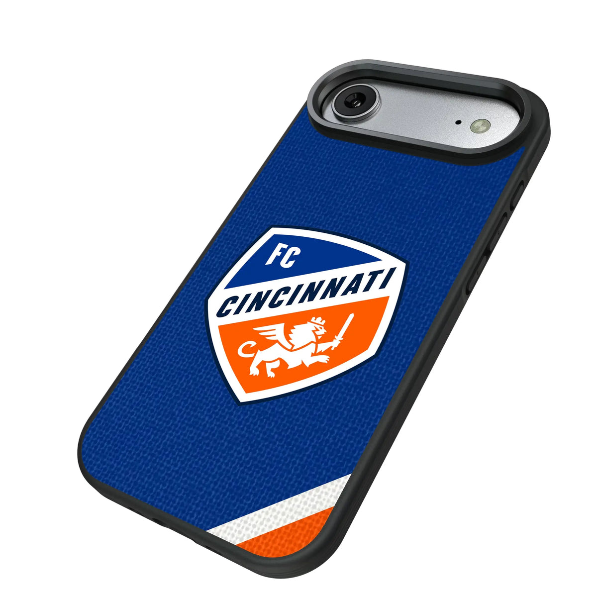FC Cincinnati Diagonal Stripe iPhone Bump Phone Case for Apple iPhone - Isometric View#Device_iPhone Air