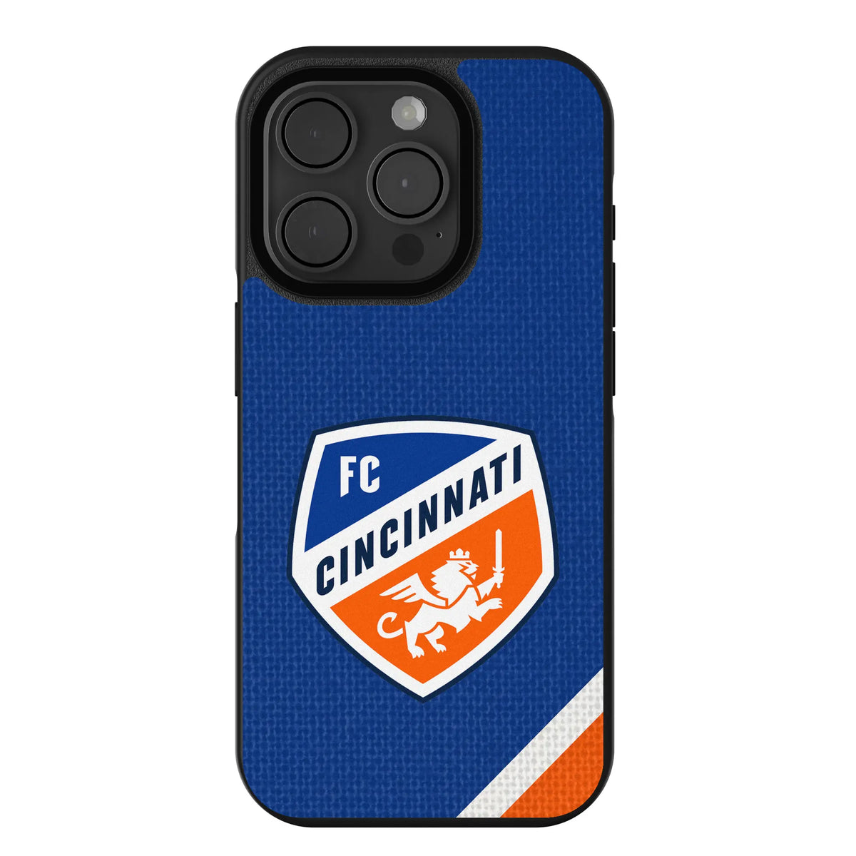 FC Cincinnati Diagonal Stripe iPhone Bump Phone Case for Apple iPhone
