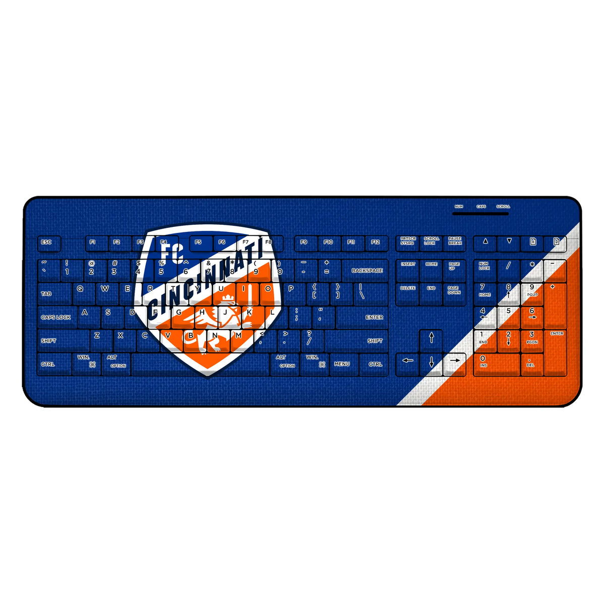 FC Cincinnati Diagonal Stripe Wireless USB Keyboard