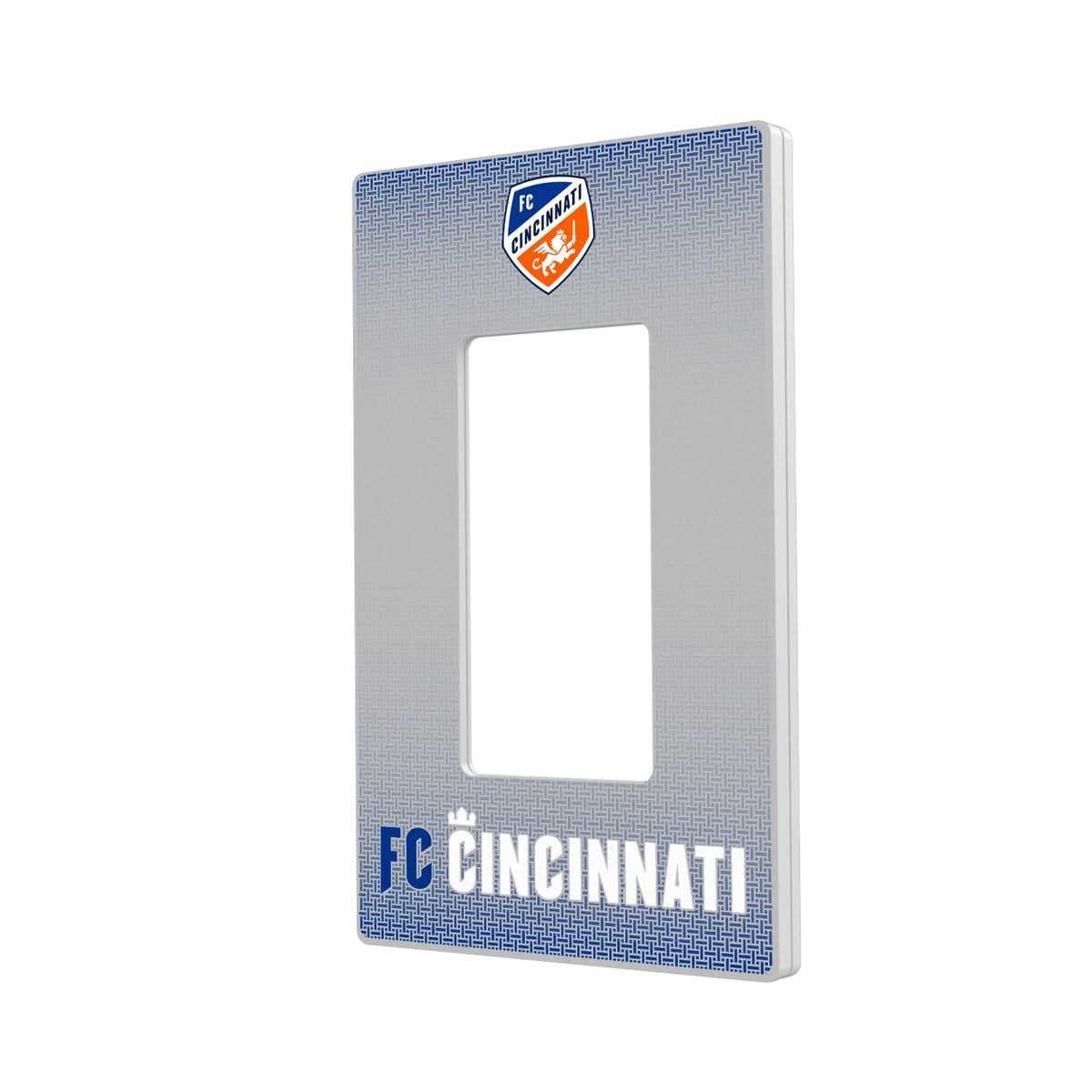 FC Cincinnati Linen Hidden-Screw Light Switch Plate#Style_Single Rocker