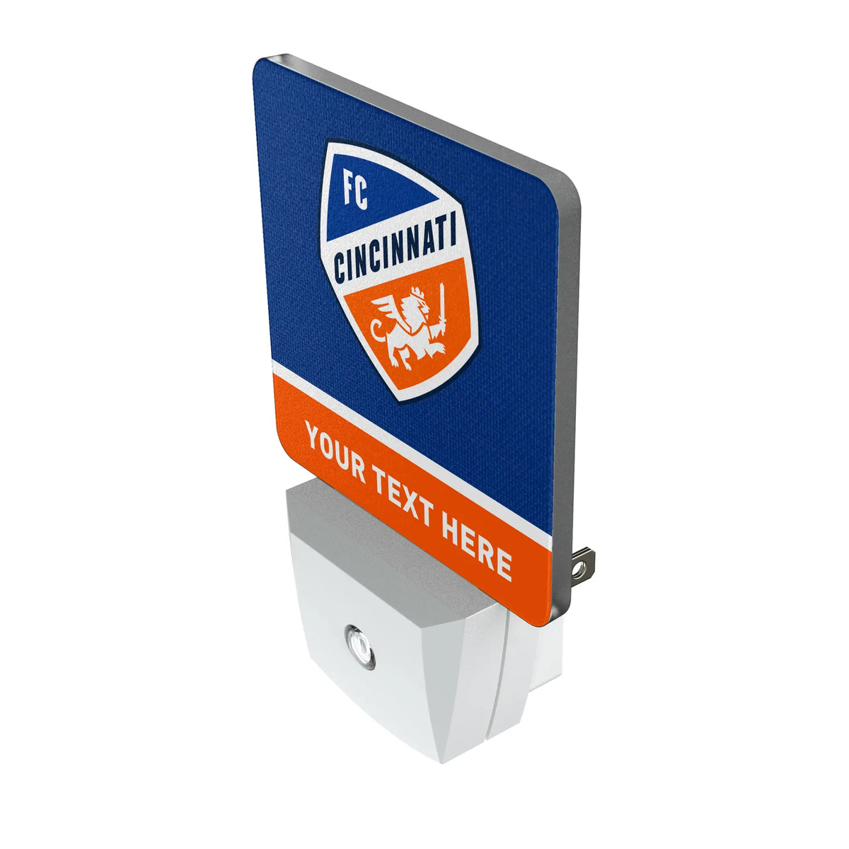 FC Cincinnati Personalized Endzone Solid Night Light 2-Pack - Isometric View
