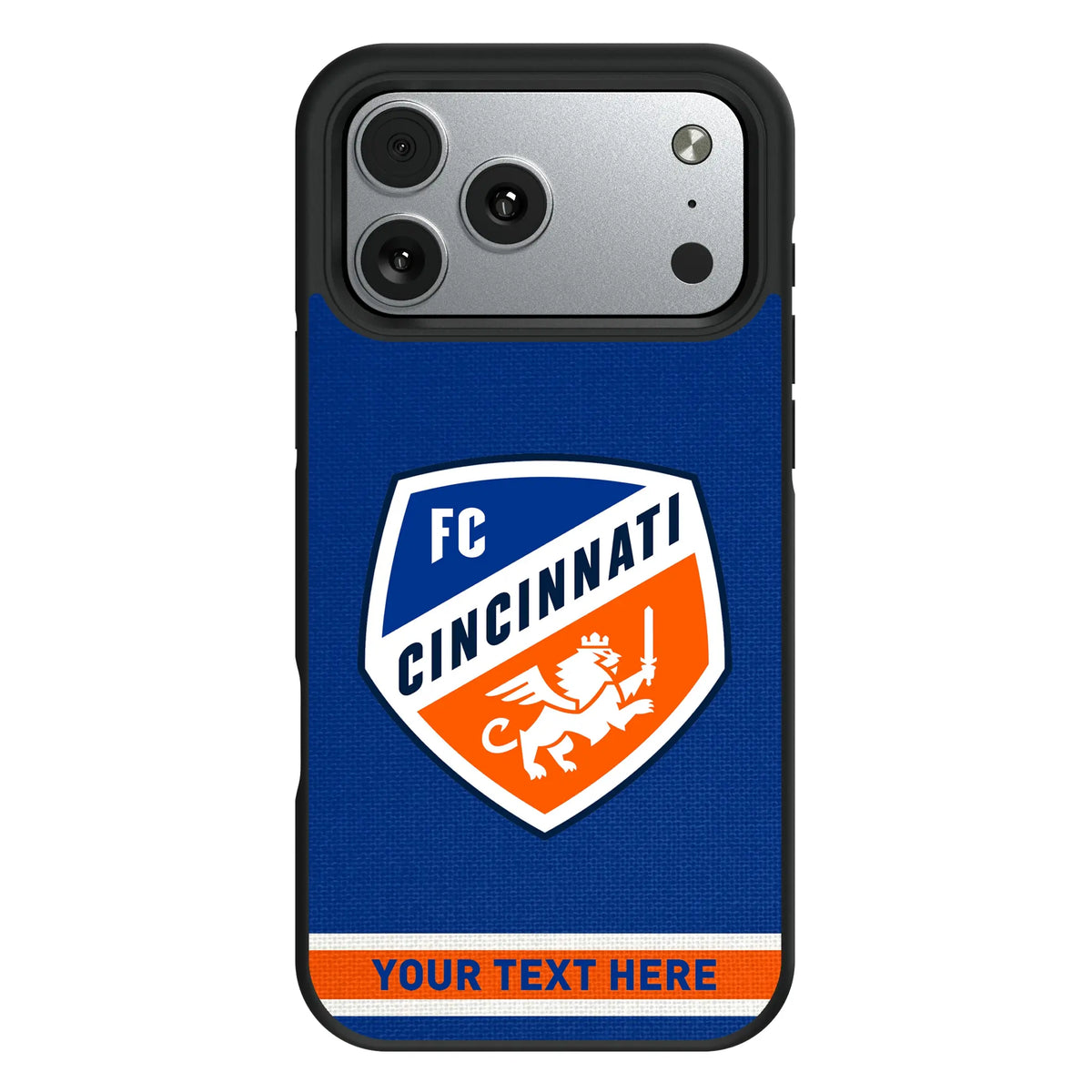 FC Cincinnati Personalized Stripe iPhone Bump Phone Case for Apple iPhone#Device_iPhone 17 Pro Max