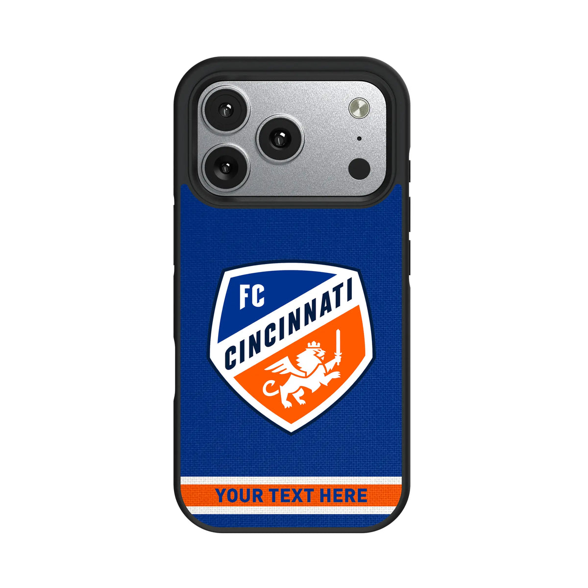 FC Cincinnati Personalized Stripe iPhone Bump Phone Case for Apple iPhone#Device_iPhone 17 Pro