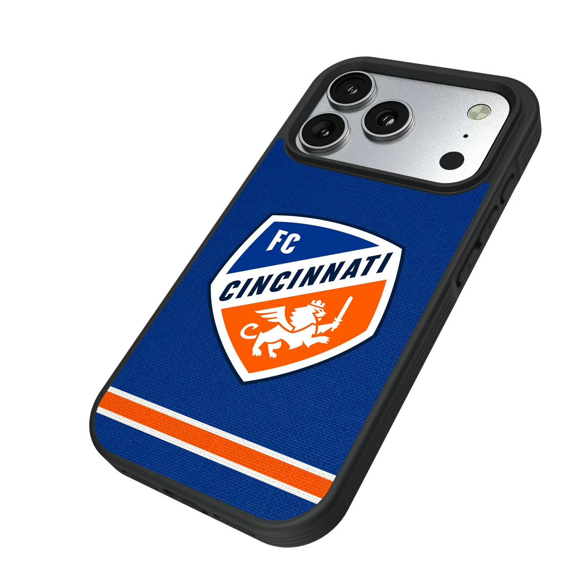 FC Cincinnati Stripe iPhone Bump Phone Case for Apple iPhone - Isometric View#Device_iPhone 17 Pro