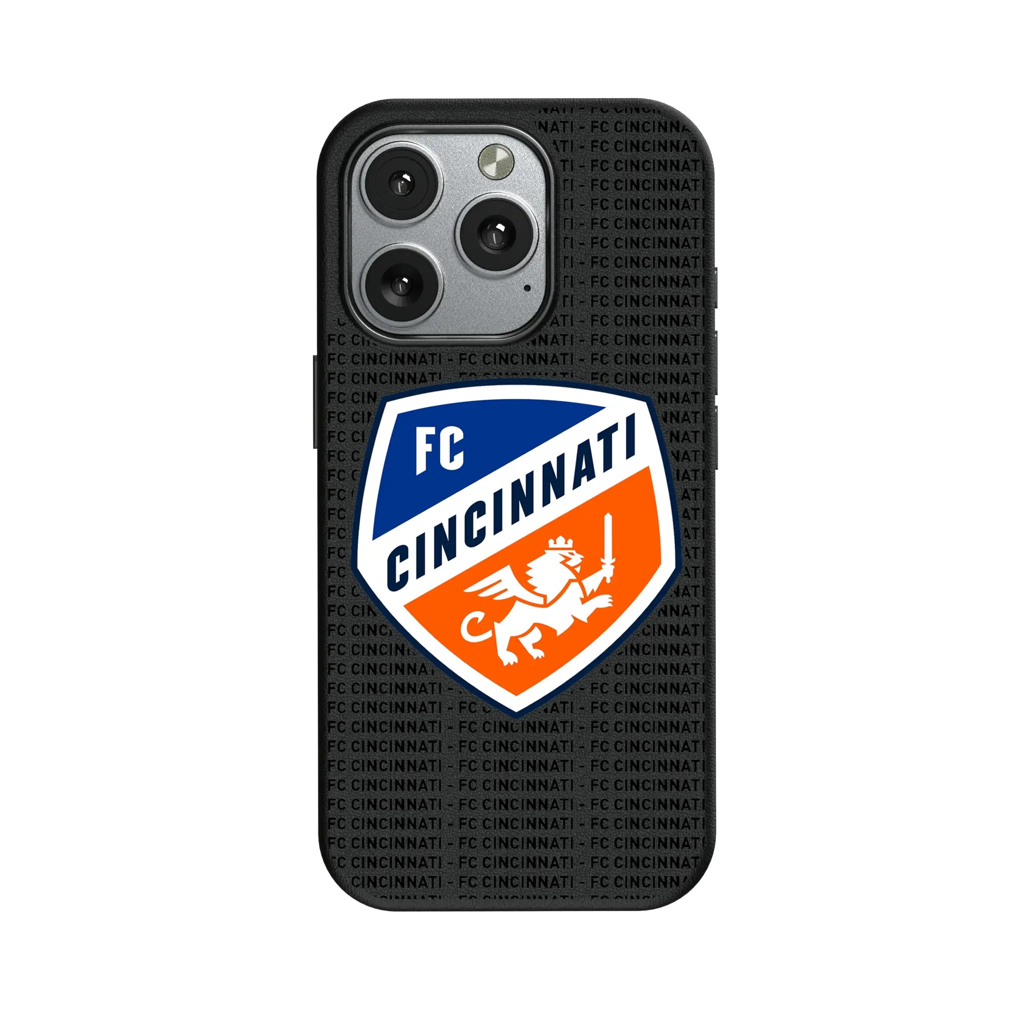 FC Cincinnati Text Backdrop iPhone MagSafe Compatible Phone Case for Apple iPhone