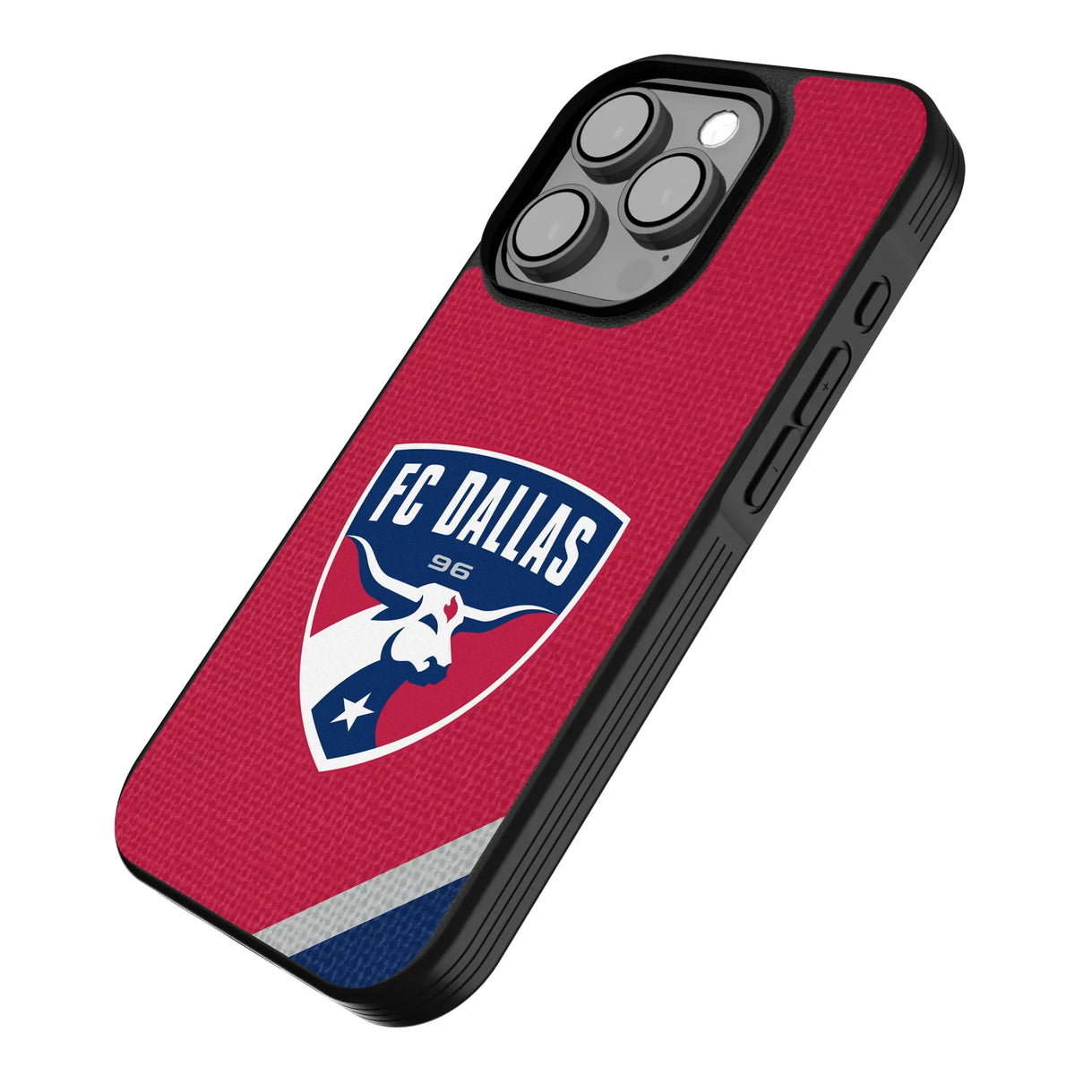 FC Dallas Diagonal Stripe iPhone Bump Phone Case for Apple iPhone - Isometric View
