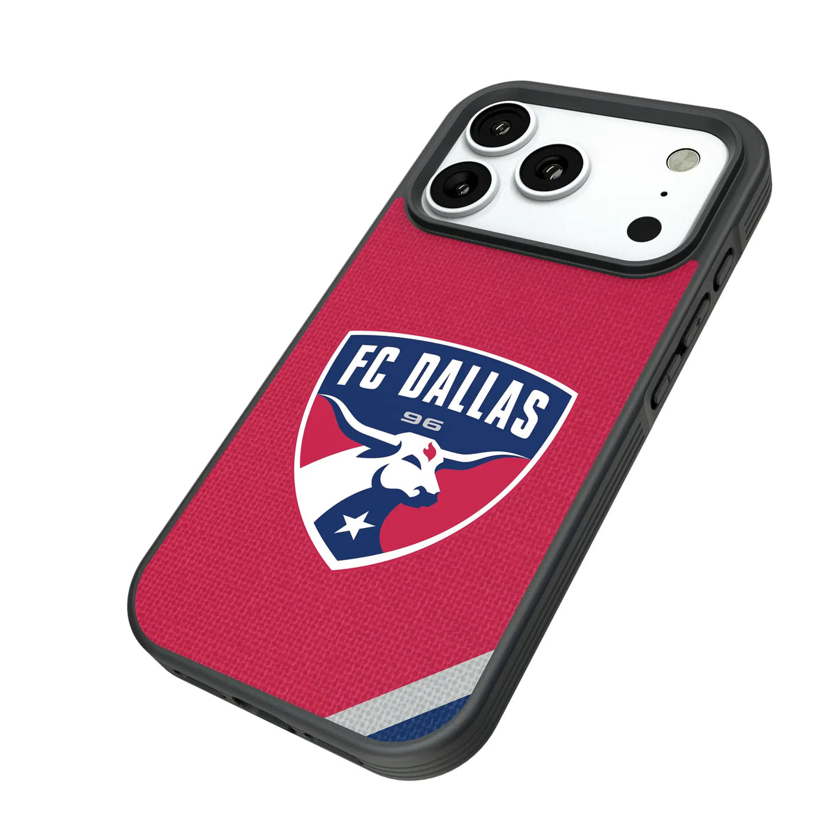 FC Dallas Diagonal Stripe iPhone Bump Phone Case for Apple iPhone - Isometric View#Device_iPhone 18 Pro