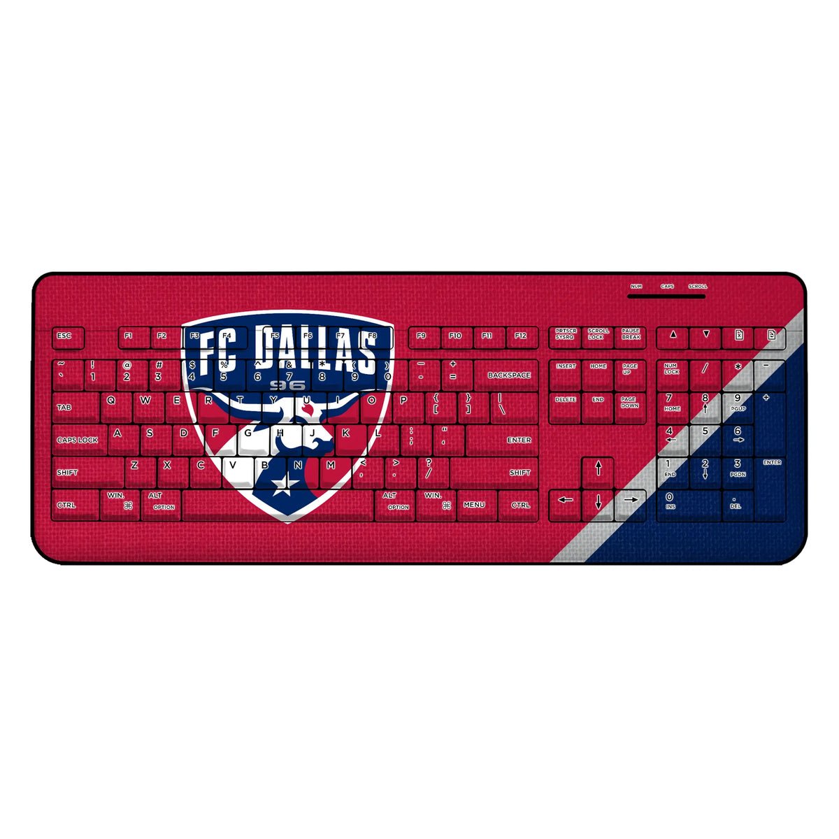 FC Dallas Diagonal Stripe Wireless USB Keyboard